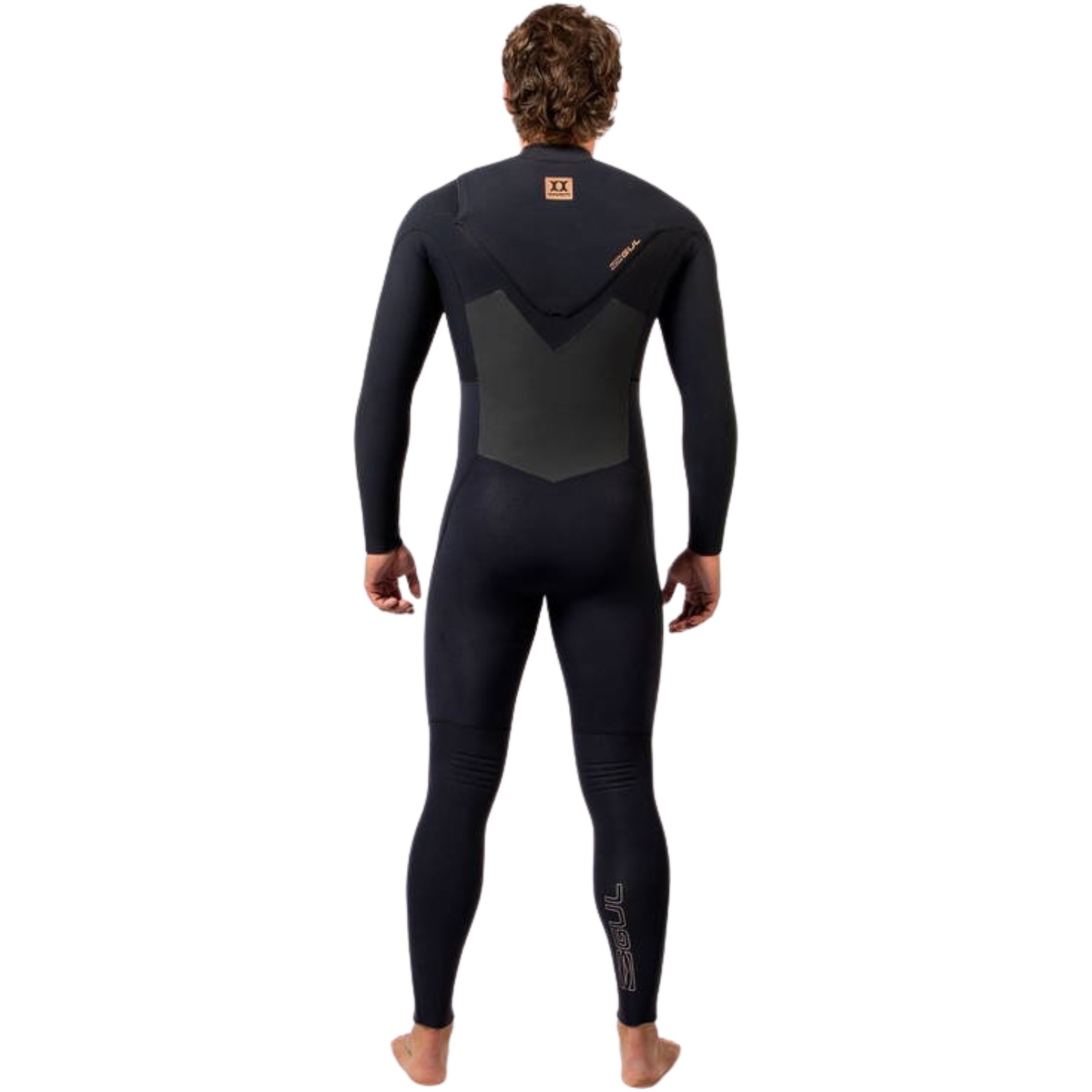 2026 Gul Männer Viper 5/4mm Yamamoto Brustreißverschluss Neoprenanzug VR1224 - Black